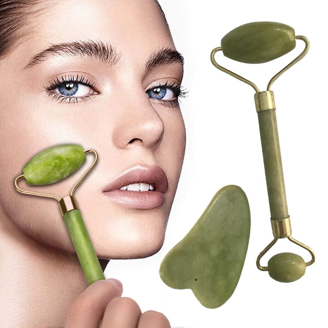 TopLLC Jade Roller Face Slimming And Moving Tool Facial Massage Jade Roller