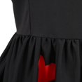 thumbnail image 4 of Robe Imprimée pour la Saint-Valentin pour Femmes, Col en U, Sans Manches, Fermeture Éclair, Grand Ourlet, une Pièce, S/ M/ L/ TG/ TTG, 4 of 7