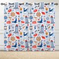 thumbnail image 2 of Dragonfly Floral Kitchen Curtains and Valances Set 3 Pieces Rod Pocket Small Kitchen Curtains Washable Drape Window Treatment Set for Farmhouse Rustic Home Decor (54"x18"+27.5"x24"x2), 2 of 6
