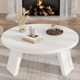 thumbnail image 2 of EDTara Table Basse Circulaire pour Salon, 33,5 Pouces Design Moderne avec Support Robuste à Trois Pieds, Facile à Assembler, 2 of 7