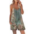 thumbnail image 1 of Birdeem Combinaison Décontractée pour Femme Été Sans Manches Combinaison Ample Short Combinaison Ceinture Poche, 1 of 7