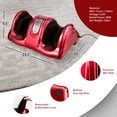 thumbnail image 2 of Costway Masseur de Pieds Shiatsu Pétrissage et Roulage Jambe Cheville Rouge, 2 of 10