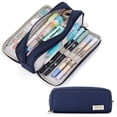 thumbnail image 2 of Trousse à Crayons Grande Capacité, Pochette à 3 Compartiments, Sac à Stylos pour l'École, Adolescente, Garçon, Homme, 2 of 8
