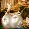 thumbnail image 2 of 60cm Inflatable Christmas Ball with Light Glow Giant Atmosphere Ball Home Garden, 2 of 8