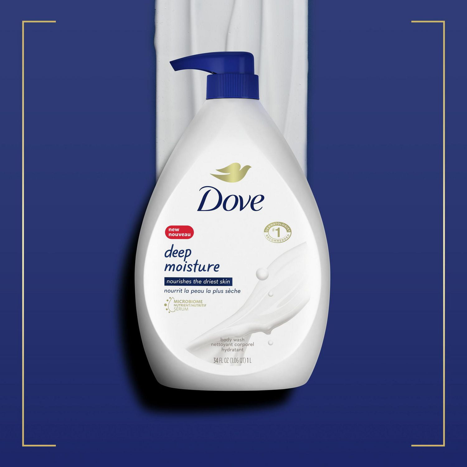 Dove Nettoyant Corporel Hydratation Profonde avec Pompe