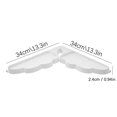 thumbnail image 2 of Oleegame 1PC Spoon And Lid Rest Corner Shower Caddy Bathroom Shelf Organizer No Punching Corner Shelf Shampoo Holder Storage Rack With Hook White White, 2 of 8