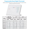 thumbnail image 2 of Programmable Smart Digital Thermostat Room Temperature Controller with LED Touchscreen, Compatible with Google Home Alexa for Home Market, Factory, School, Office, Hotel, Gas Boiler Heating, 2 of 8