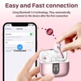 thumbnail image 2 of VEATOOL Bluetooth Headphones 65H Playback LED Power Display Earphones with Wireless Charging Case IPX7 Waterproof, 2 of 8