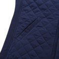 thumbnail image 3 of Bienzoe Women Casual Quilted Sleeveless Light Weight Vest Stretch Rib Navy XXL, 3 of 6