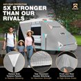 thumbnail image 3 of KNOX 2nd Gen Class B RV Cover for Motorhomes, Anti-Tear APEX Fabric, Fits Cargo, Camper, Sprinter, Panel Van, Includes Tire Covers and Gutter Covers - Size 20.5-23 ft, 3 of 9