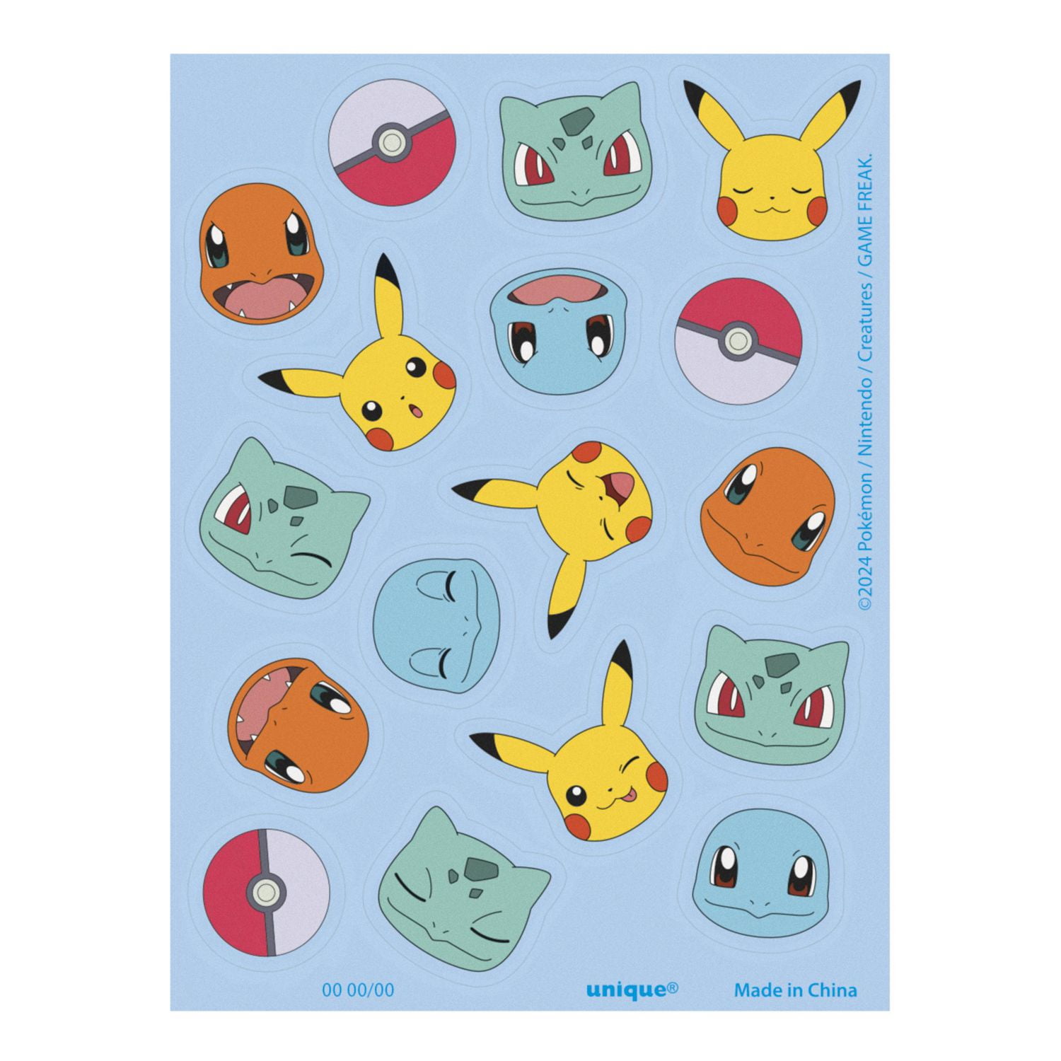 Pack de cadeaux assortis Pokémon 48 pièces