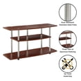 thumbnail image 4 of Convenience Concepts Designs2Go 3 Tier Wide TV Stand in Cherry Wood Finish, 4 of 7