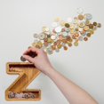thumbnail image 3 of Wooden Piggy Bank  Personalized Letters Coin Bank Piggy Bank  Text Engraved Money Box Wooden Piggy Bank ​Gift for Kids  Christmas Birthday Gift Home Decoration. (J), 3 of 9