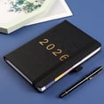 thumbnail image 2 of Dvruxg Daily Planner (January to December) – 365 Day Agenda Book with Hourly Schedule, Calendar Pages, Ribbon Bookmark & Elastic Pen Loop – Soft Leather 12-Month Organizer, 2 of 5