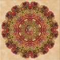 thumbnail image 1 of Ahgly Company Machine Washable Indoor Square Transitional Yellow Orange Area Rugs, 8' Square, 1 of 7