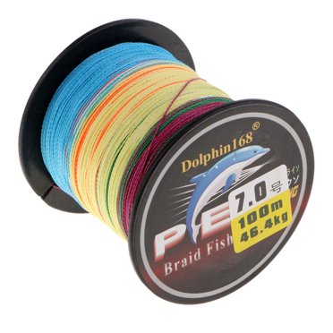 Braid Pe Multi-Color Braided Fishing Line 109Yards 72-132Lb Test Fishing Wire Fishing String Incredible Zero Stretch -102lb