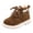 Brown-B, variant on 2025 Warm Up Lace Youth Soccer Cleats Size 3 Booties Boots Shoes Size 4 Short Boys Ankle Shoes Size 8 Boys Shoes Shoes