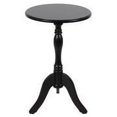 thumbnail image 1 of Decor Therapy Pedestal Table, 15w 15d 24h, Black, 1 of 2