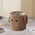 thumbnail image 4 of Foldable Laundry Basket with Sisal Rope Handle, Laundry Hamper for College Dorm Bathroom Bedroom, Dirty Clothes Storage, 4 of 6