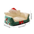 thumbnail image 3 of Iumwxz Pet Bed for Cats and Small Dogs Semi Enclosed Design with Removable Washable Cover 19.69 x 13.78 x 9.84 Inches Soft Inner Pad and Non Slip Base for Comfort and Security, 3 of 6