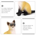 thumbnail image 2 of Shisuyan Siamese Cat Model Plastic Cat Plaything Cat Ornament Kids Cat Cognitive Prop, 2 of 8