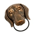 thumbnail image 4 of facefd Style Vintage Tête de Chien Heurtant Porte Portail Suspension Murale Statue Sculpture Teckel, 4 of 8