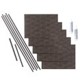 thumbnail image 1 of Fasade Hammered Decorative Vinyl Backsplash Kit 15 sq ft Smoked Pewter, 1 of 6
