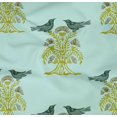 thumbnail image 4 of oneOone Organic Cotton Poplin Twill Fabric Bird & Tree Block Print Fabric BTY 42 Inch Wide, 4 of 4