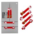 thumbnail image 2 of Transemion 4 Pcs Housses de Protection pour Poignée de Four à Micro-Ondes de Noël Housses de Protection de Noël Noël Réfrigérateur Cuisine Réfrigérateur Poignée de Porte Gants No.05 1Ensemble, 2 of 4