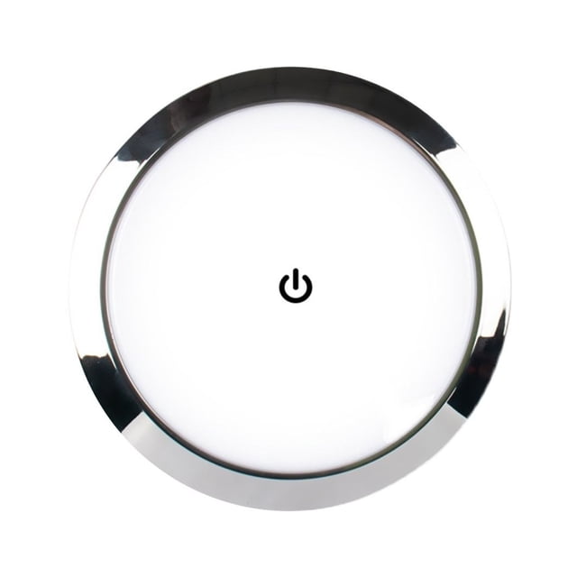 12V/24V LED Touch Lamp RV Ultra-thin Round Dome Light Ceiling Lamp Reading Light For Caravan Boat Yacht Camping Car ,Variety of Features