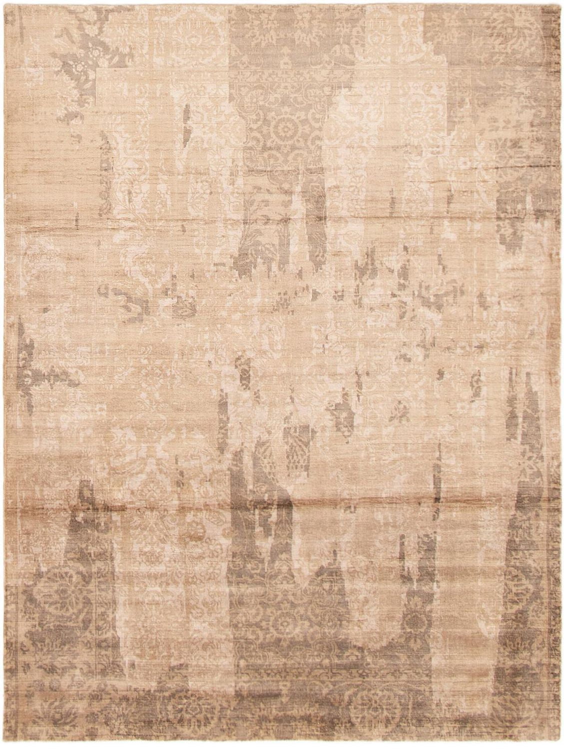 ECARPETGALLERY 5'6" x 7'11" Transitional Galleria Hand Loomed Area Rug for Living Room, Dining Room and Bedroom in Brown