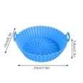 thumbnail image 3 of TIMIFIS Silicone Doublure en pour Friteuse à Air Chaud Panier en Silicone Réutilisable pour Friteuse à Air Résistant à la Chaleur Nettoyage Facile Friteuses à Air Pot en Silicone Rond pour Accessoires de Four à Friteuse à Air, 3 of 7
