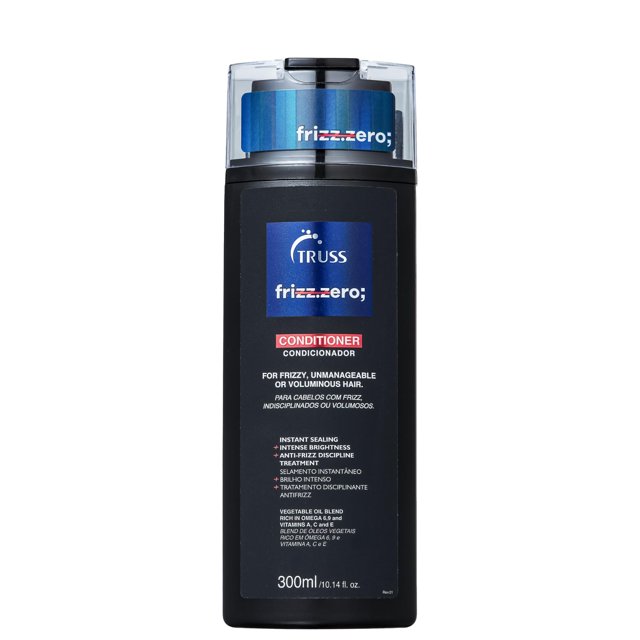Truss Frizz Zero Conditioner - For Frizzy Hair - Anti Frizz, Anti Humidity Formula Protects Against Moisture While Providing Volume And Shine And Free Of Split Ends
