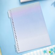 Dvkptbk paper notebook B5 Loose-leaf Notebook Removable Notebook Stylish Colorful Gradient Notebook