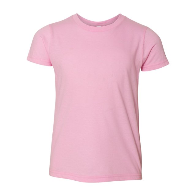 American Apparel Youth Fine Jersey Tee, 10, Pink