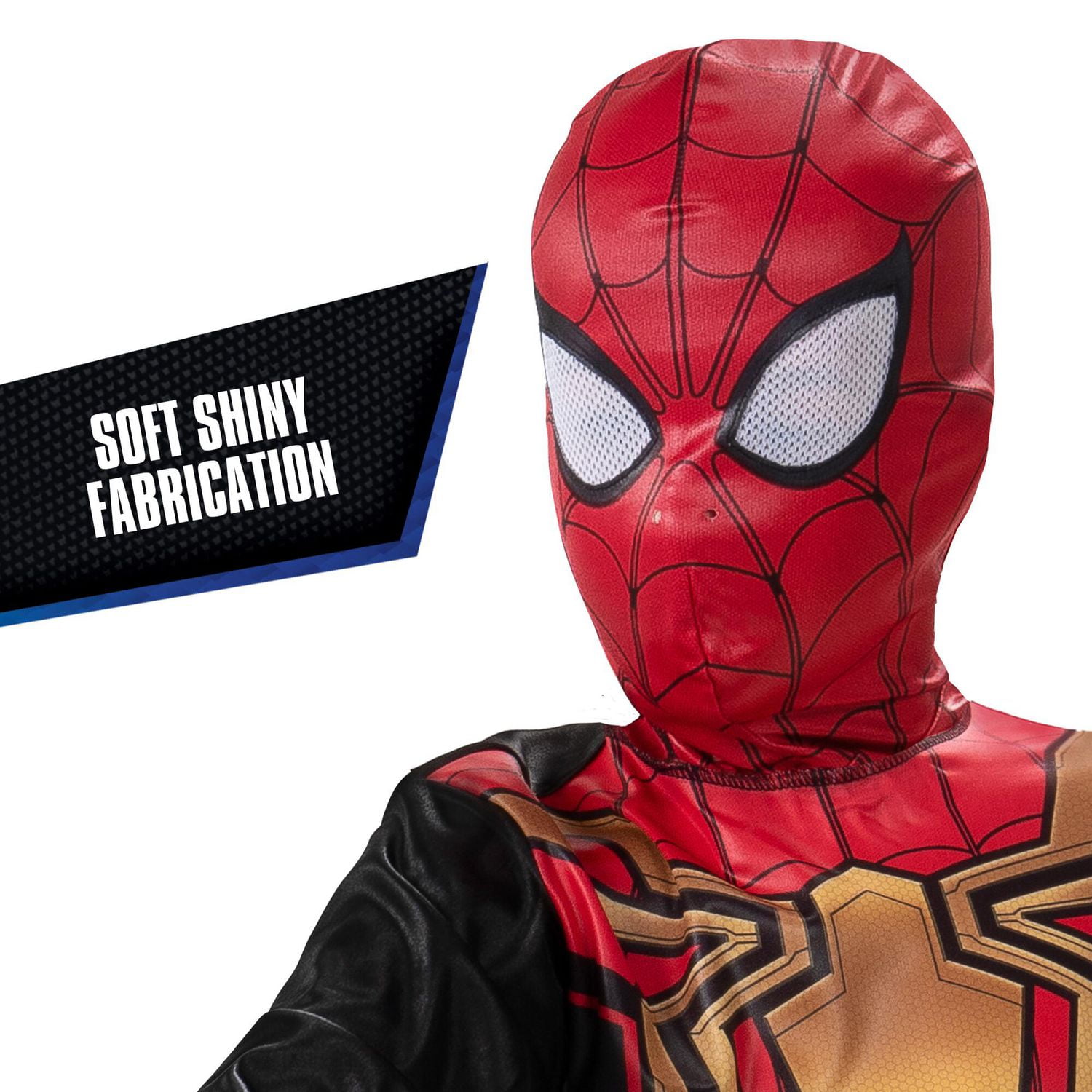 MARVEL’S SPIDER-MAN INTEGRATED SUIT YOUTH COSTUME - Poly Jersey Jumpsuit with Fabric Mask