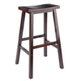 thumbnail image 1 of Winsome Satori Saddle Seat Bar Stool, Walnut, 1 of 5
