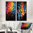 thumbnail image 1 of Designart « Shimmering Beats Compact Discs wall art II » Ensemble de 2 Toiles Encadrées à Disques Compacts - Ensemble de Toiles Encadrées Multicolore pour Déco de Salon, 1 of 6