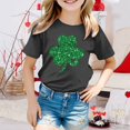 thumbnail image 2 of WEAIXIMIUNG T-Shirts pour Adolescentes 12-14 Ans Tendance Manches Courtes Été Col Rond T-Shirt Coupe Décontractée Basique 8-9 Ans, 2 of 4