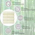 thumbnail image 4 of Unique Bargains 4Pcs Viscose Bath Towels Soft Absorbent 27'x54', 4 of 10