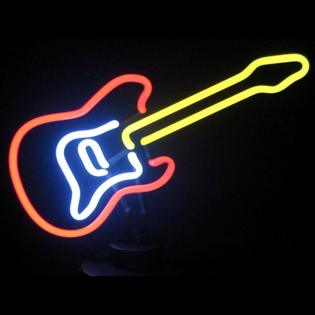 Neonetics Electric Guitar Neon Sign Sculpture