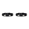 thumbnail image 4 of Maytalsory Comfortable Wear Cat Collar In Multiple Sizes With Stylish PU PU Cat Collar Dogs Collars black 1.5*37cm 2Set, 4 of 6