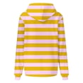 thumbnail image 5 of FAIWAD Womens Striped Drawstring Hoodies Casual Long Sleeve Color Block Pullover Tops Drop Shoulder Loose Sweatshirts, 5 of 5