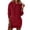 Red, variant on Breezora Slim Fit Hoodie Dress for Women Long Sleeve Pullover Sweater with Pockets Cozy Warm Winter Tops Casual Streetwear Clothing S Size White