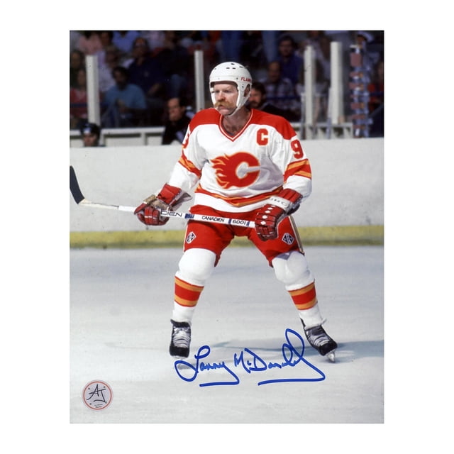 Lanny McDonald Autographed Calgary Flames Home Ice 8x10 Photo