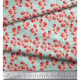 thumbnail image 2 of Soimoi Green Velvet Fabric Artistic Floral Fabric Prints By Yard 58 Inch Wide, 2 of 5