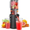thumbnail image 1 of Aobosi Cold Press Juicer, 5.2" Feed Chute Self-Feeding for Hands-Free Operation, Juice Machine Fit Whole Fruits & Vegetables, Slow Masticating Juicer For More Juice, Less Pulp, Triple Filter, 1 of 8