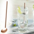 thumbnail image 2 of Kitchen Tableware Stainless Steel Stirring Spoon Straws 2-In-1 Coffee Cereal Smoothies Milkshakes Soups Spoon Straws Stainless Steel Drinking Spoon Straws Reusable Metal Cocktail,Gold Kitchen Tablewar, 2 of 2