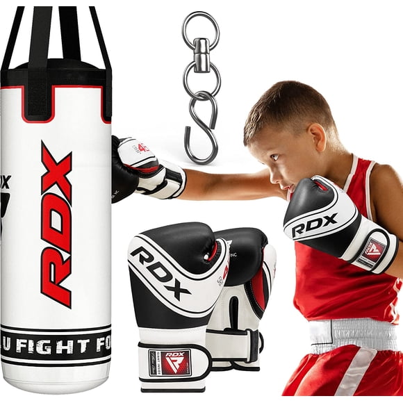 RDX Kids Punching Bag Unfilled Set Junior Set Kick Boxing 2FT Heavy MMA