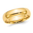 thumbnail image 1 of Mens Yellow Plated Sterling Silver 6mm Wedding Band Ring, 1 of 4